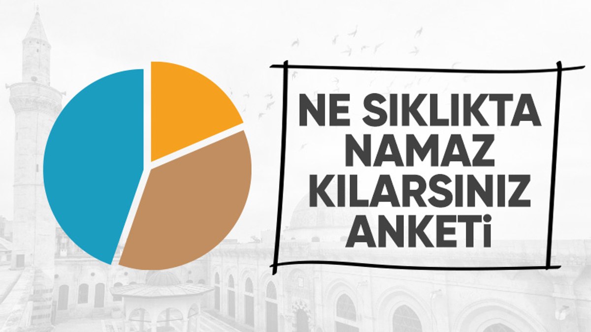 ‘Ne sıklıkla namaz kılarsınız’ anketi