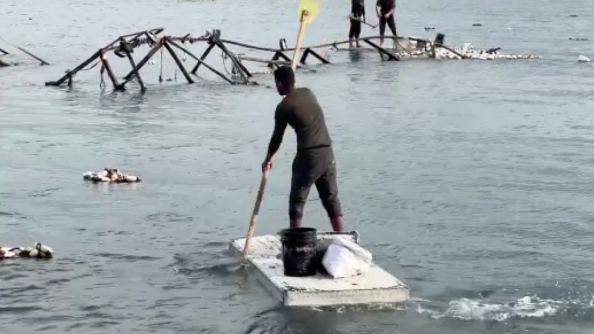 Filistin’deki balıkçılar, geleneksel yöntemlerle balık avında